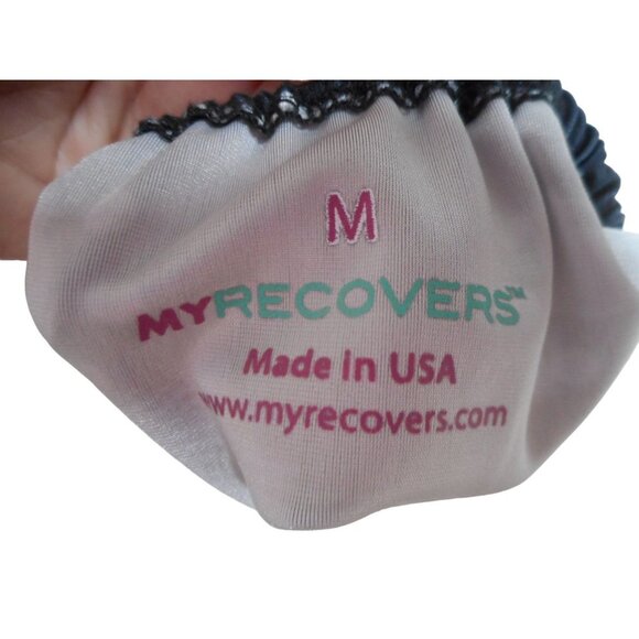 Wrist Cast Cover Sz M Paw Prints Black / White Washable MyRecovers - Picture 2 of 4